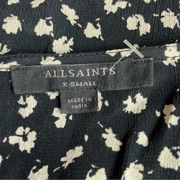 All Saints Kors scatter ditsy floral dress black 30634 - Picture 9 of 9
